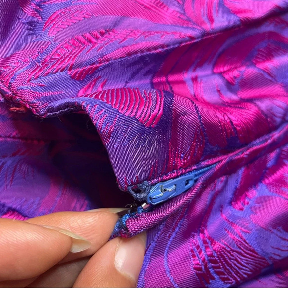đ Vintage Womenâs Purple & Pink OmbrĂŠ Dress â Size 9/10 - Picture 11 of 15